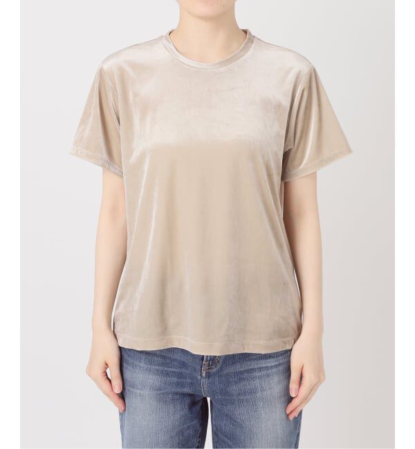 Spick and Span「《予約》TA / PEベロアTシャツ」|Tシャツ・カットソー|