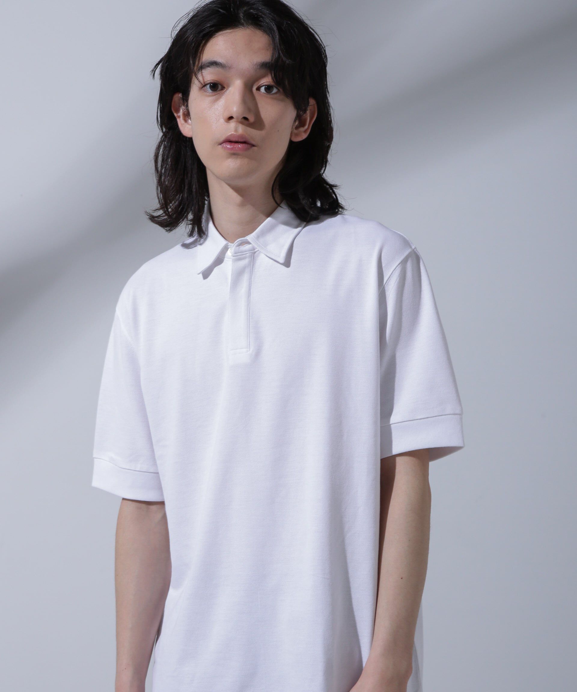nano･universe「Anti Soaked(R) 汗染み防止 比翼ポロシャツ」|Tシャツ・カットソー|