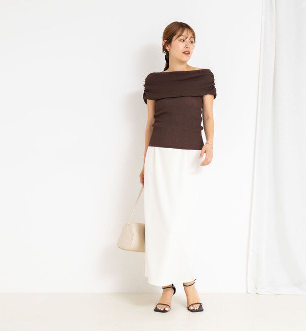 NOLLEY'S sophi「◇【WEB限定カラーあり】《手洗い可能》シアーオフショルプルオーバーニット」|ニット・セーター|