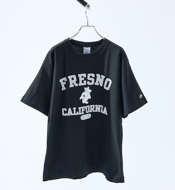 ABAHOUSE「【Champion】リバースウィーブ(R) ショートスリーブTシャツ/セットアッ」|Tシャツ・カットソー|ブラック