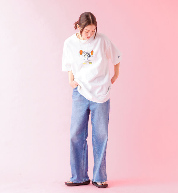 Rouge vif「【DISCUS/ディスカス】DISCUS&times;Disneyコラボ Tシャツ　半袖/デ」|Tシャツ・カットソー|