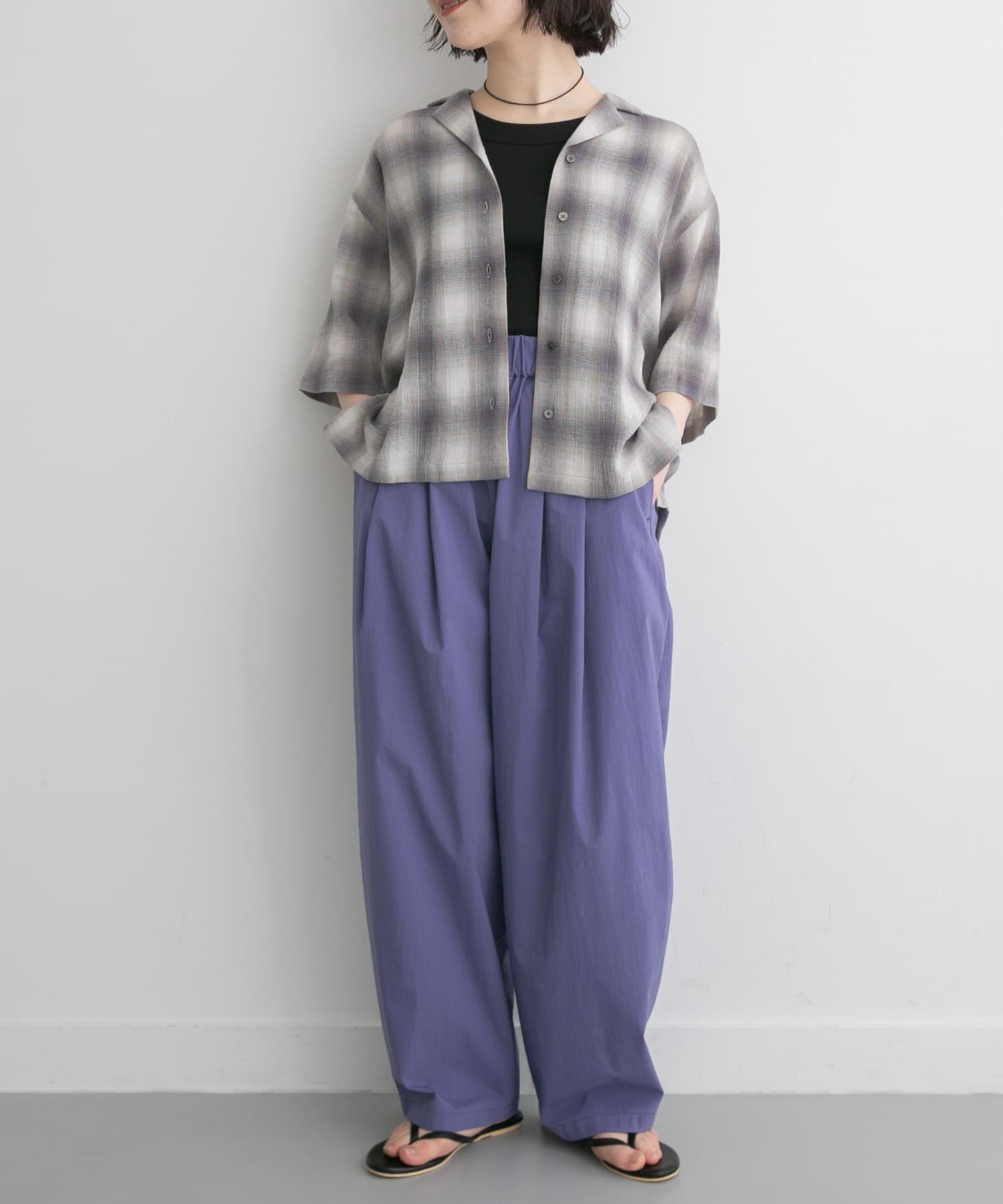 URBAN RESEARCH DOORS「FORK&SPOON　メッシュチェックシャツ」|シャツ・ブラウス|