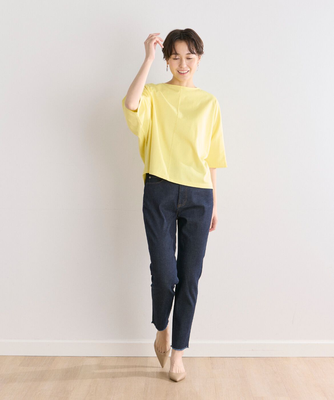 7-IDconcept.「H.SALT Easy ミッドライズテーパードイージーデニム《Healthy DENIM》」|デニム|
