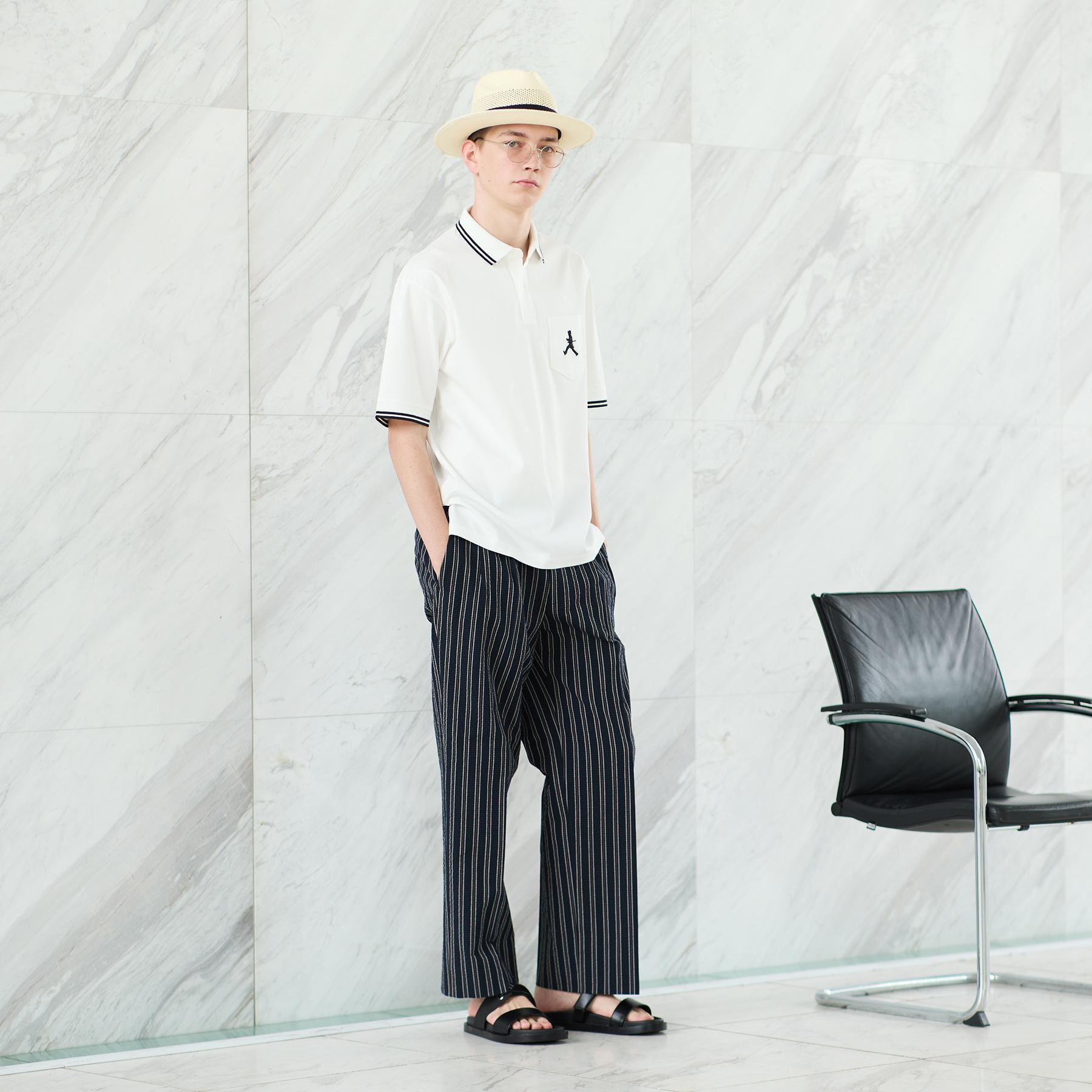 TAKEO KIKUCHI「【BOWLER HAT LABEL】アイスクリアコットン ボーラーハットウォーカー ポロシャツ」|ポロシャツ|