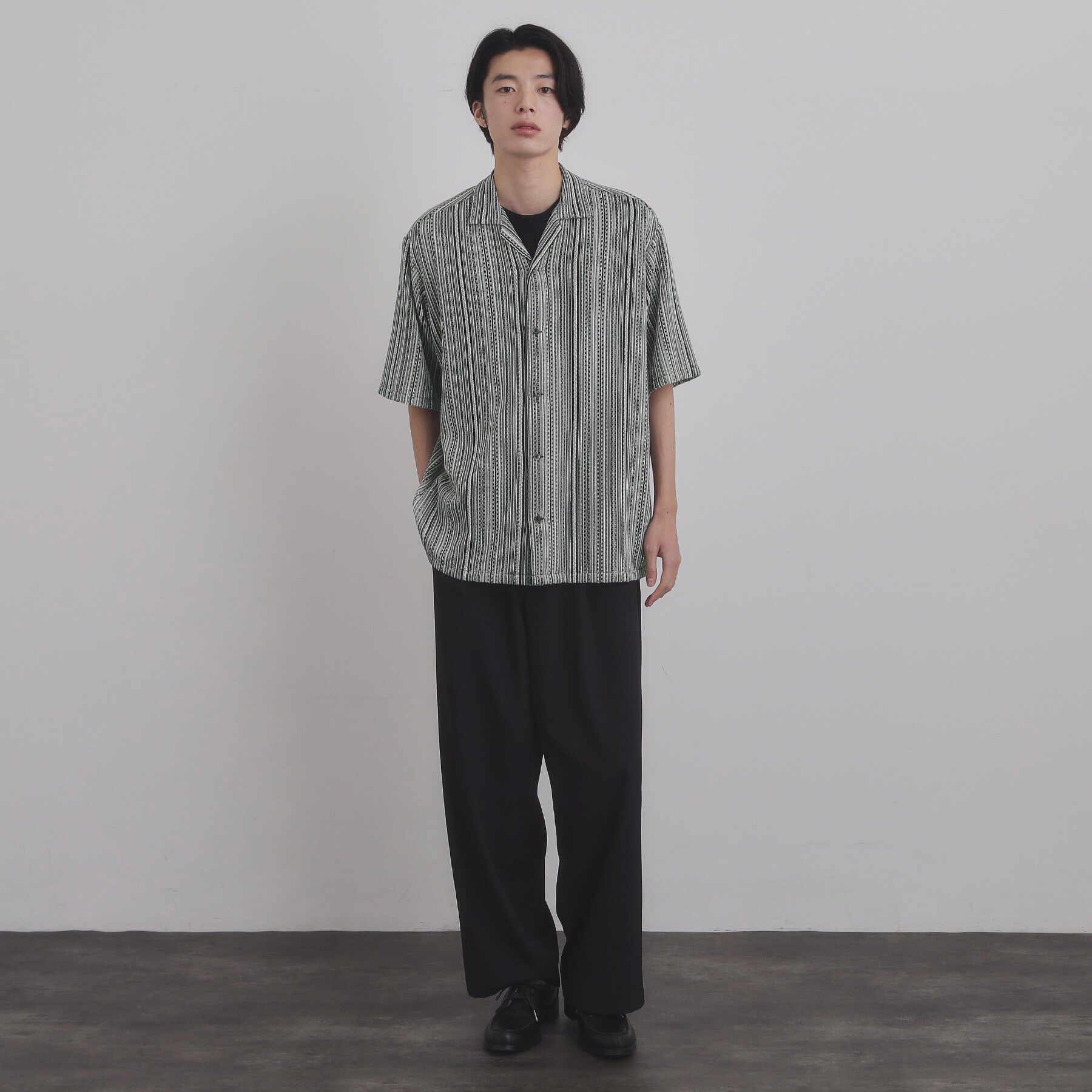tk.TAKEO KIKUCHI「ストライプレースシャツ」|シャツ・ブラウス|