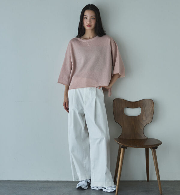 Doux archives「ラメ裏毛ショートスリーブＰＯ」|Tシャツ・カットソー|