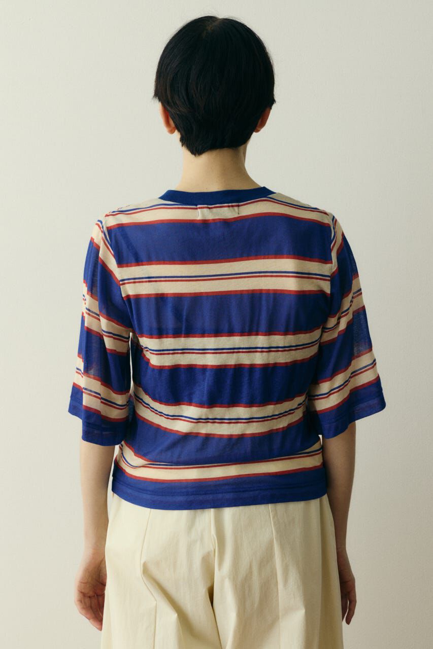 HeRIN.CYE「Border half tops」|Tシャツ・カットソー|