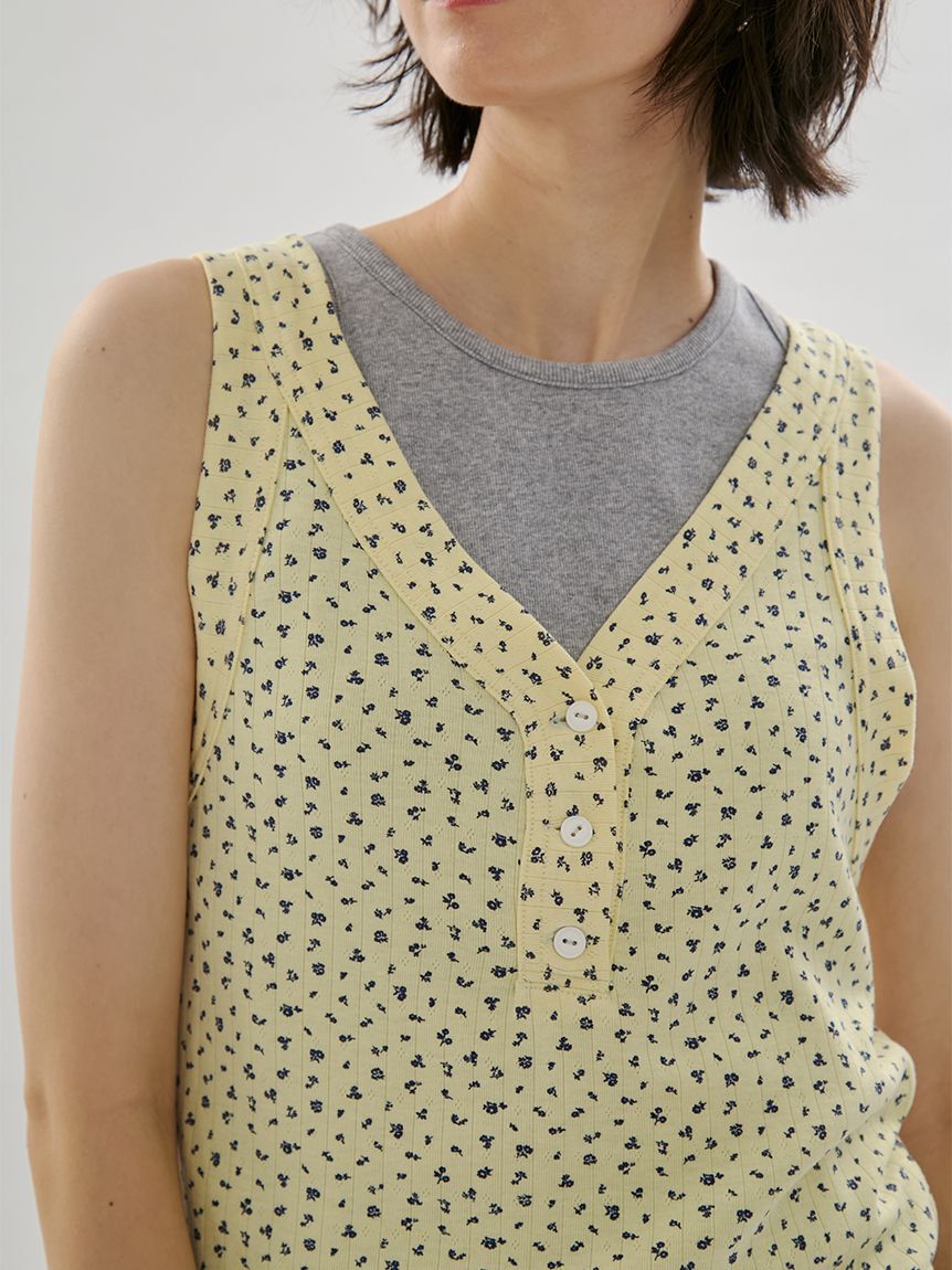 emmi atelier「レイヤードタンクトップ」|タンクトップ|YEL