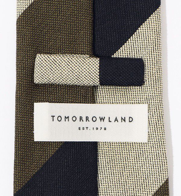 TOMORROWLAND GOODS「TOMORROWLAND シルク レジメンタルストライプネクタイ」|ネクタイ・蝶ネクタイ|