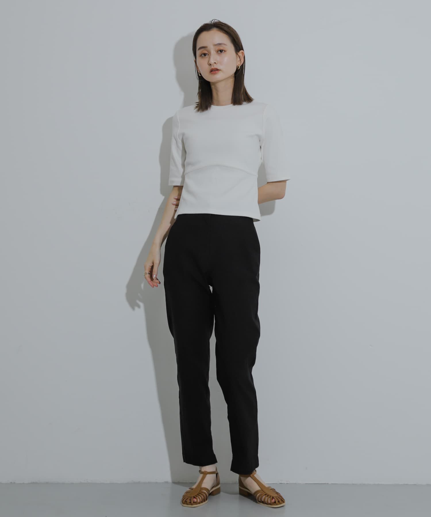 SENSE OF PLACE by URBAN RESEARCH「ウエストリブコンパクトトップ」|Tシャツ・カットソー|