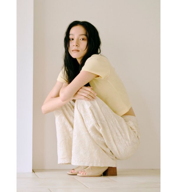 Ungrid「レースタックワイドパンツ」|その他|