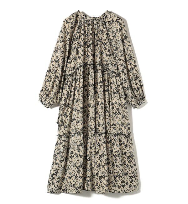 SHIPS for women「Fanaka:〈手洗い可能〉モノトーン プリント ワンピース」|ワンピース|