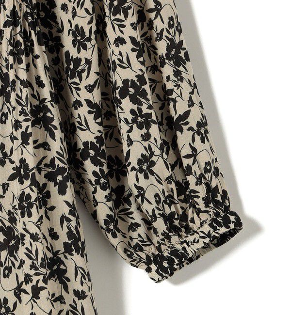 SHIPS for women「Fanaka:〈手洗い可能〉モノトーン プリント ワンピース」|ワンピース|