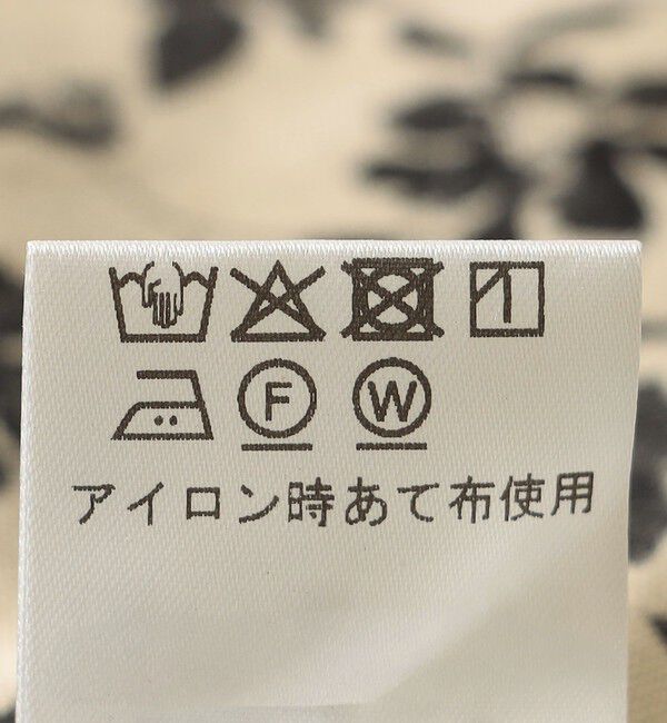 SHIPS for women「Fanaka:〈手洗い可能〉モノトーン プリント ワンピース」|ワンピース|