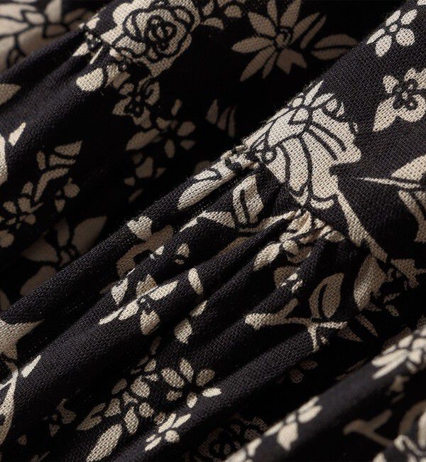 SHIPS for women「Fanaka:〈手洗い可能〉モノトーン プリント ワンピース」|ワンピース|