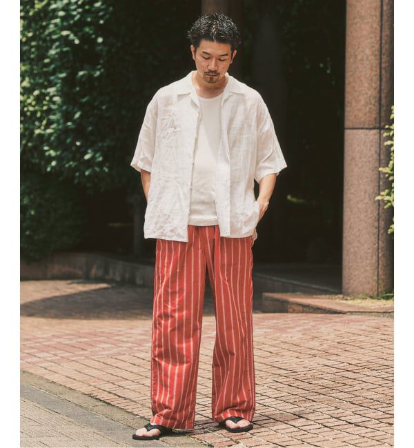 417 EDIFICE「追加｜ノルマンディーリネン パンツ」|スラックス|