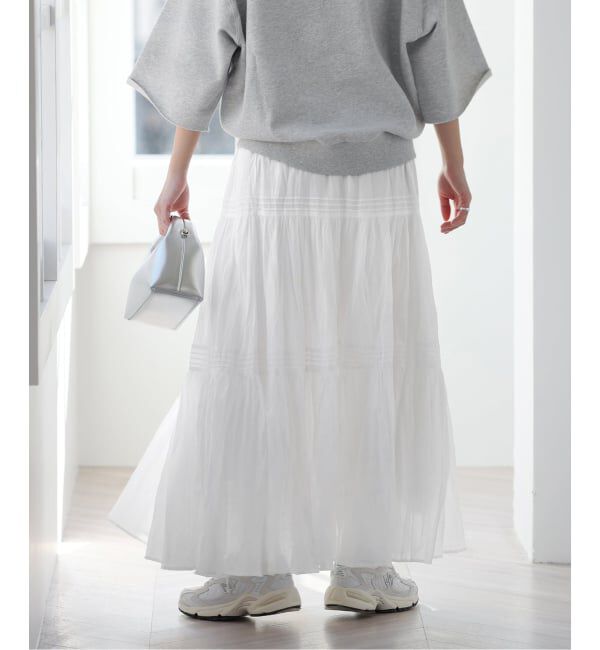 JOURNAL STANDARD relume「《WEB限定追加予約3》コットンボイルクリンクルティアードスカート」|スカート|