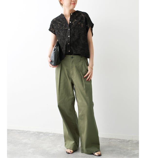 Spick and Span「《予約》ラチネバックイージーストレートパンツ」|その他|