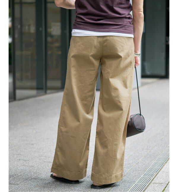 Spick and Span「《予約》ラチネバックイージーストレートパンツ」|その他|
