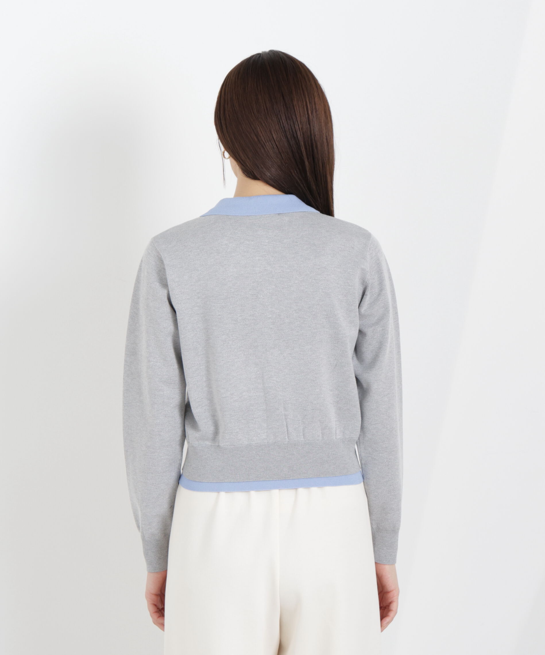 PROPORTION BODY DRESSING「〈a/mie〉レイヤード風カーディガン　26SS」|ニット・セーター|