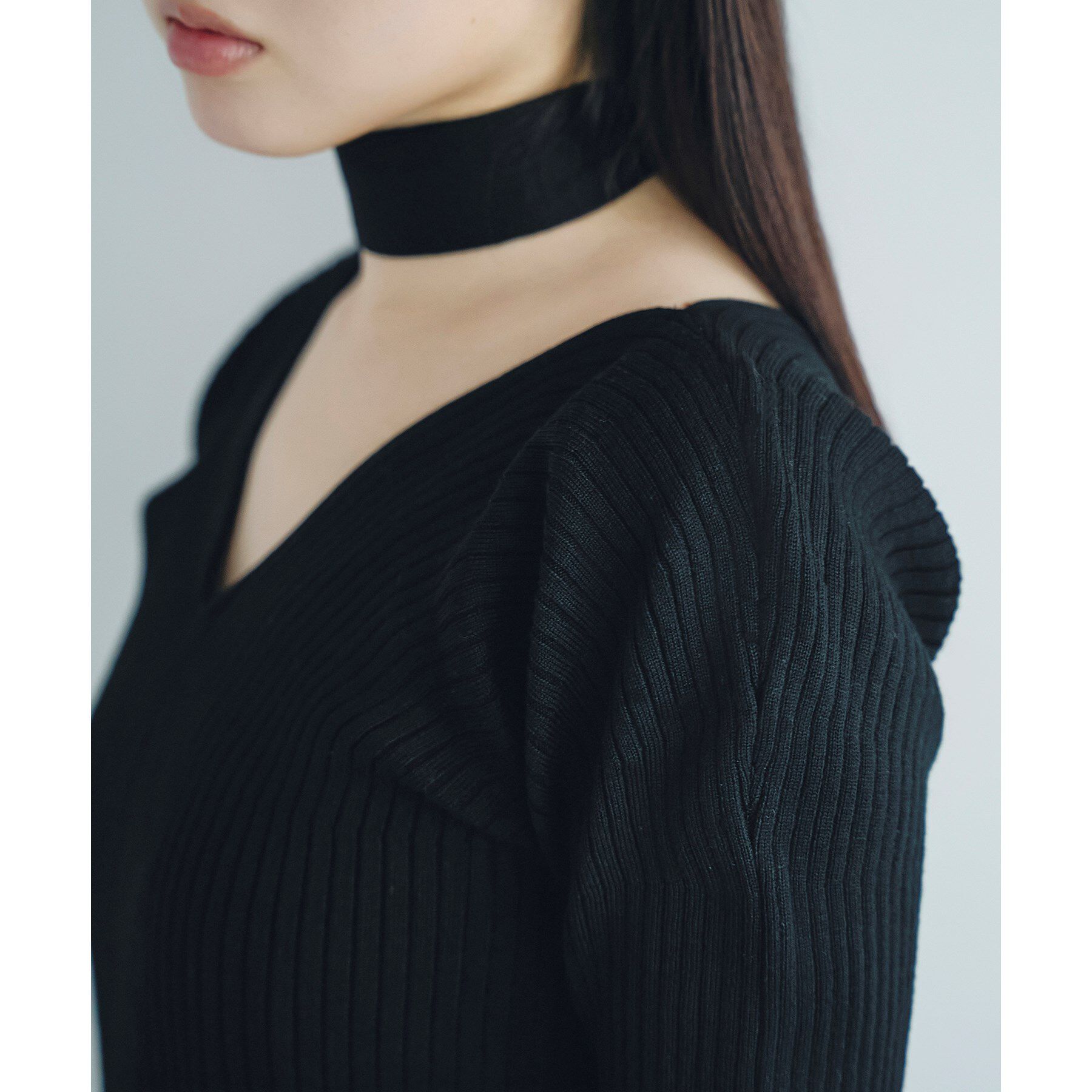 CODE A「open neck bow knit」|ニット・セーター|