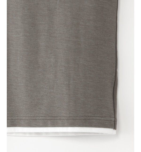 ikka kids「デニムニットコンビワッペンTシャツ（120~160cm）」|Tシャツ・カットソー|