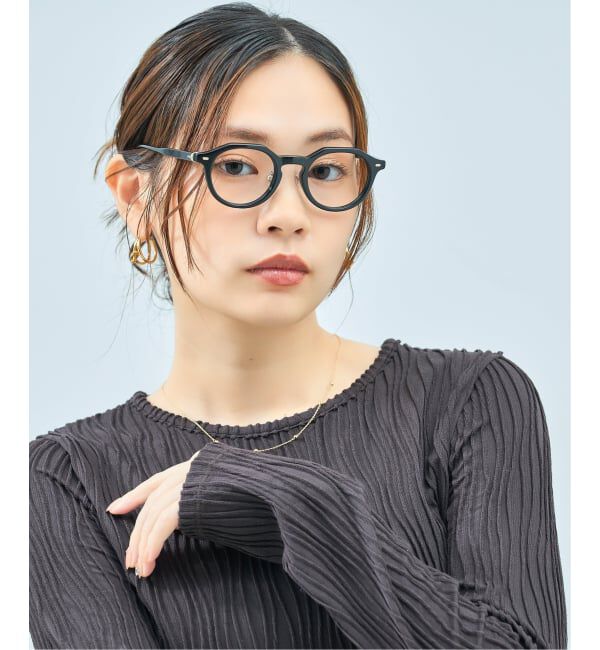  「[黒石奈央子さん ｺﾗﾎﾞ] Zoff｜Naoko Kuroishi メガネ | クラウンパント 伊達・度付き レンズ交換券付」|メガネ|ブラック