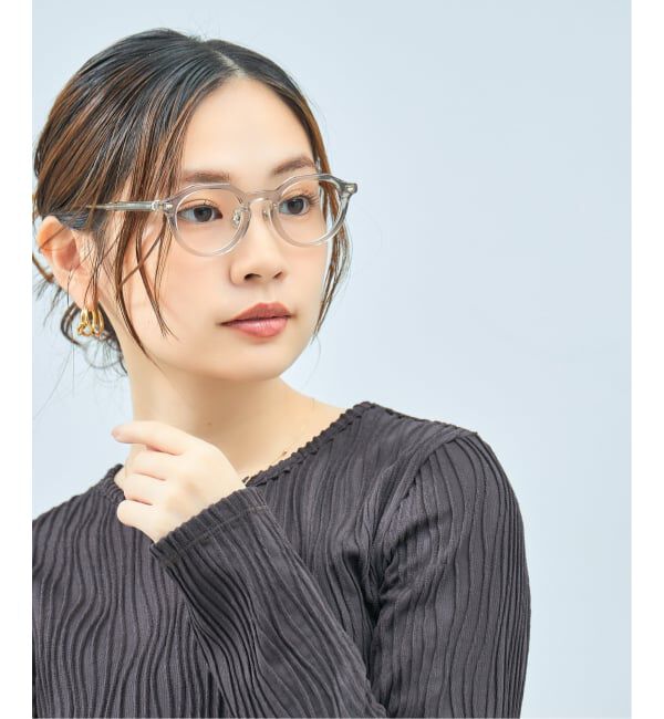  「[黒石奈央子さん ｺﾗﾎﾞ] Zoff｜Naoko Kuroishi メガネ | クラウンパント 伊達・度付き レンズ交換券付」|メガネ|