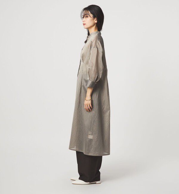 UNITED ARROWS green label relaxing「シアー ストライプ シャツワンピース」|ワンピース|