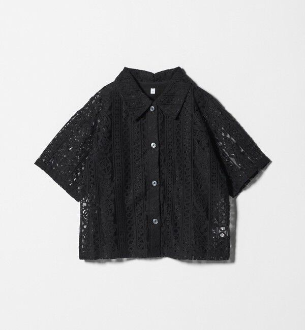 UNITED ARROWS green label relaxing「レース シャツ タンクトップセット / キッズ 140cmー160cm」|シャツ・ブラウス|BLACK