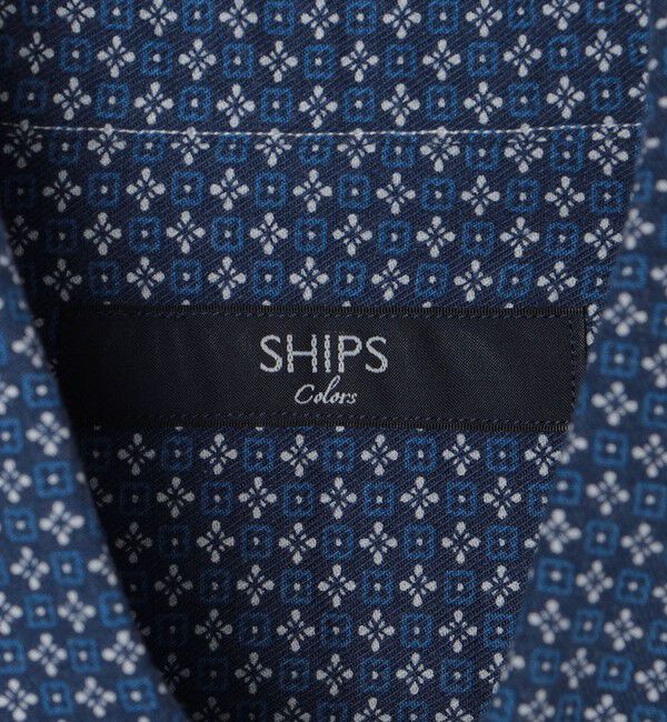 SHIPS Colors 「SHIPS Colors:〈洗濯機可能〉ビエラ プリント ワイドカラー シャツ」|シャツ・ブラウス|