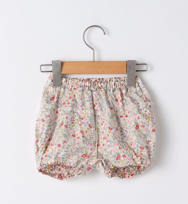 SHIPS KIDS「SHIPS KIDS:70～80cm / フラワー 長袖 セット ロンパース」|ロンパース|