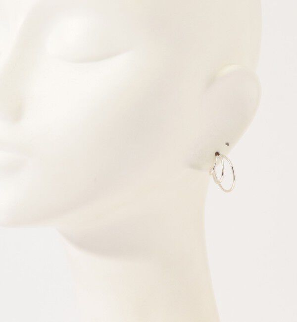 TOMORROWLAND GOODS「SOPHIE BUHAI シルバー トリプルレイヤードフープピアス」|ピアス|