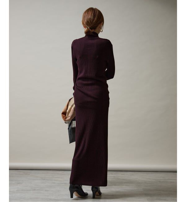 VERMEIL par iena「Embraced wool RIB Turtle ニット」|ニット・セーター|