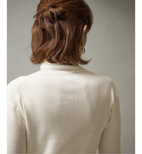 VERMEIL par iena「Embraced wool RIB Turtle ニット」|ニット・セーター|