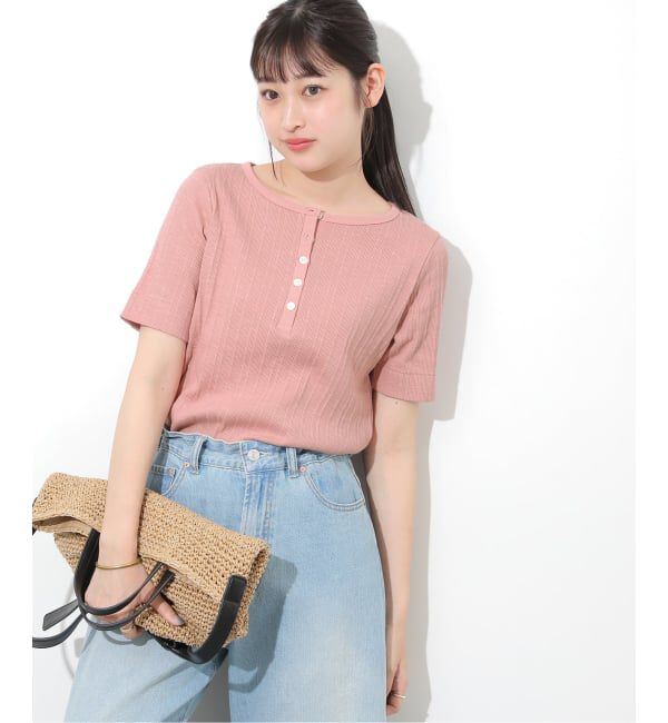 JOURNAL STANDARD relume「ヘンリーネックランダムリブTシャツ」|Tシャツ・カットソー|
