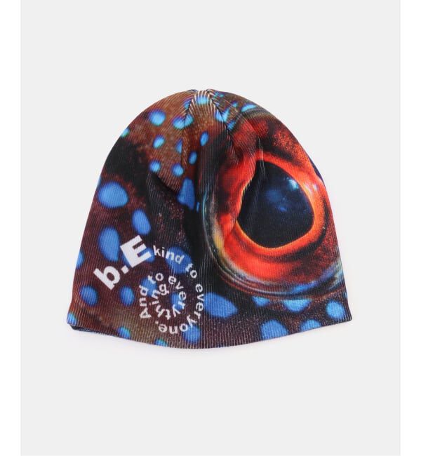 Oriens JOURNAL STANDARD「【b.Eautiful/ビューティフル】Fish Flower Beanie（BROWN / PURP）」|ニット帽|