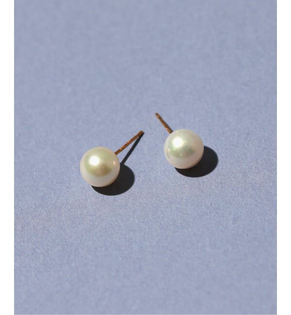Lilas by Spick&Span「アコヤパール7mmピアス K10（両耳）」|ピアス|