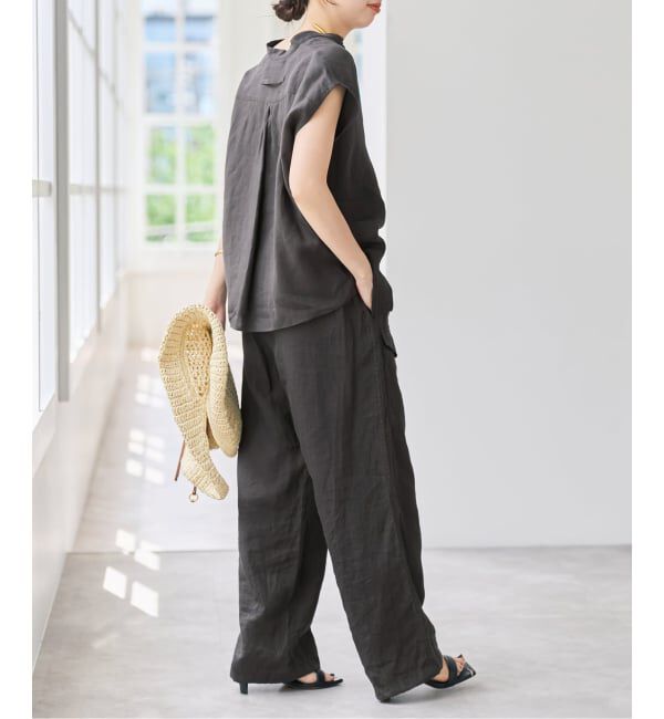 Spick and Span「TICCA  / ティッカ リネンカーゴパンツ」|カーゴ|