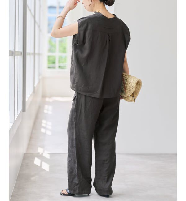 Spick and Span「TICCA  / ティッカ リネンカーゴパンツ」|カーゴ|