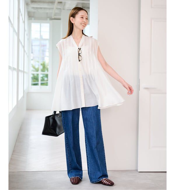 U by SPICK&SPAN「Vネックチュニックワンピース」|ワンピース|