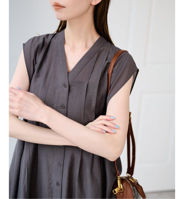 U by SPICK&SPAN「Vネックチュニックワンピース」|ワンピース|
