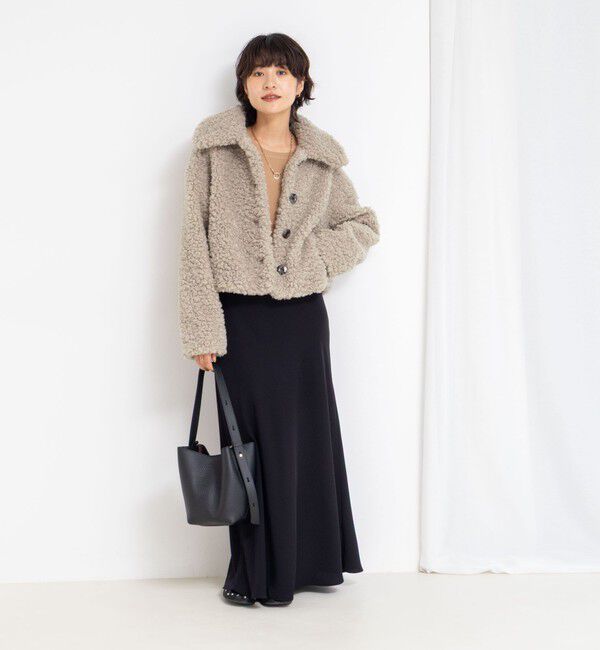NOLLEY'S sophi「【追加】《オールシーズン対応》ウォッシャブルマットサテンナロースカート」|スカート|