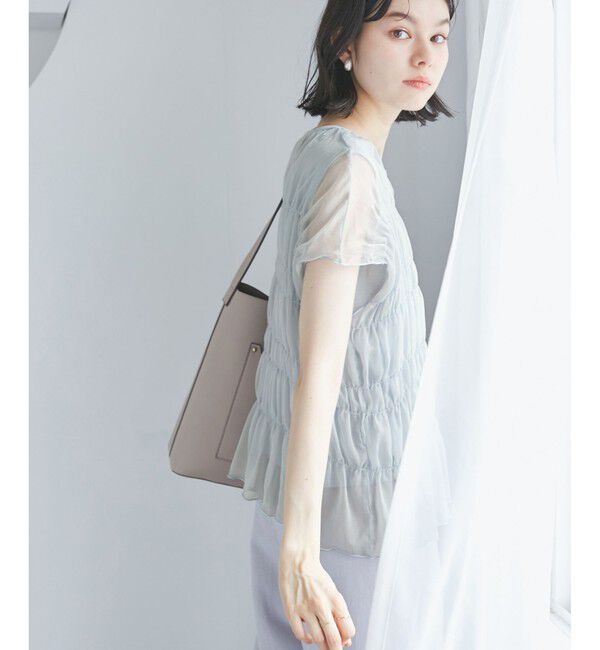 Rope&rsquo;Picnic「楊柳シャーリングシアートップス」|Tシャツ・カットソー|