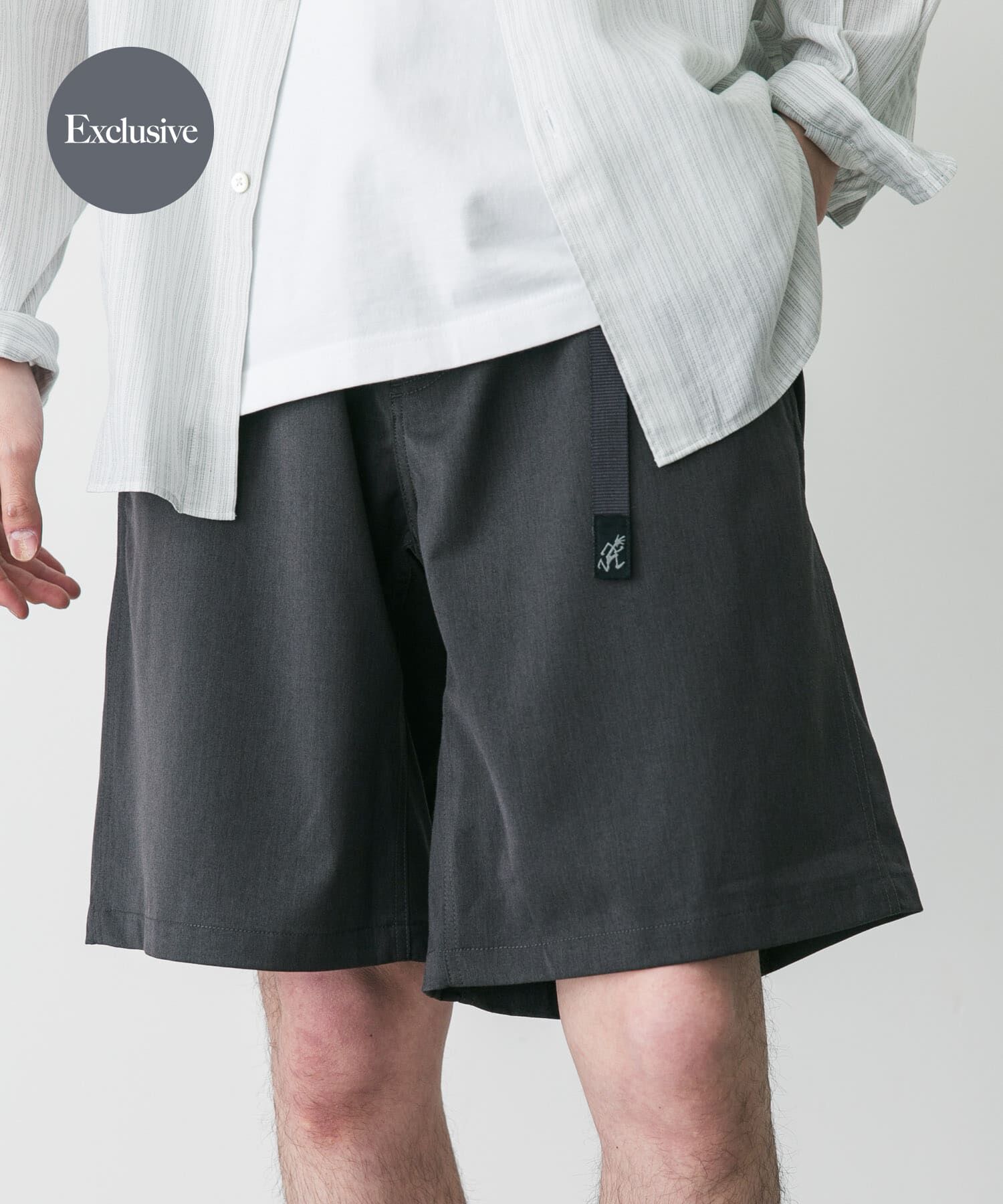 URBAN RESEARCH DOORS「『別注』Gramicci for DOORS　Stretch Gabardine Short」|その他|チャコールグレー