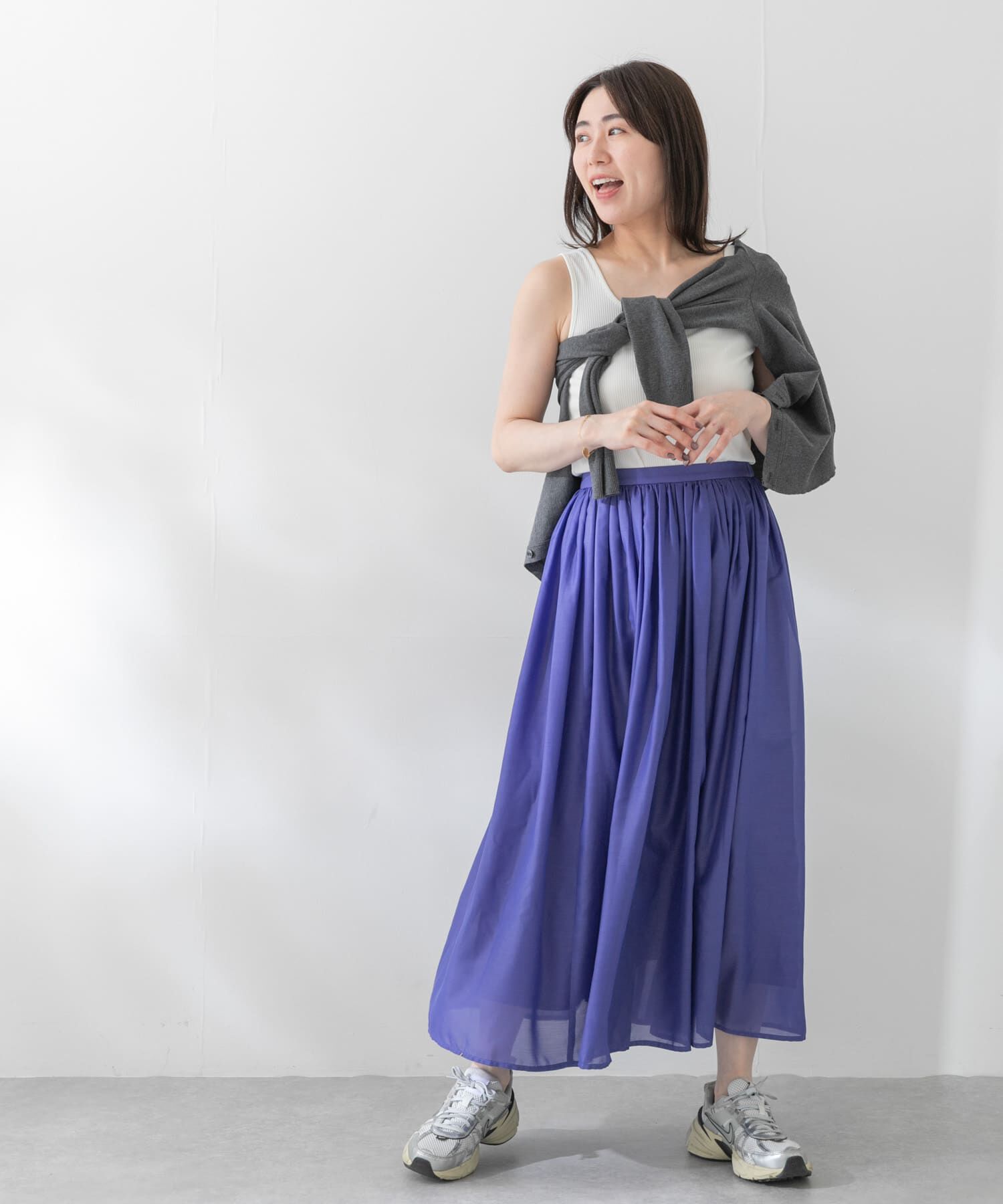URBAN RESEARCH ROSSO「チンツギャザーフレアスカート」|スカート|