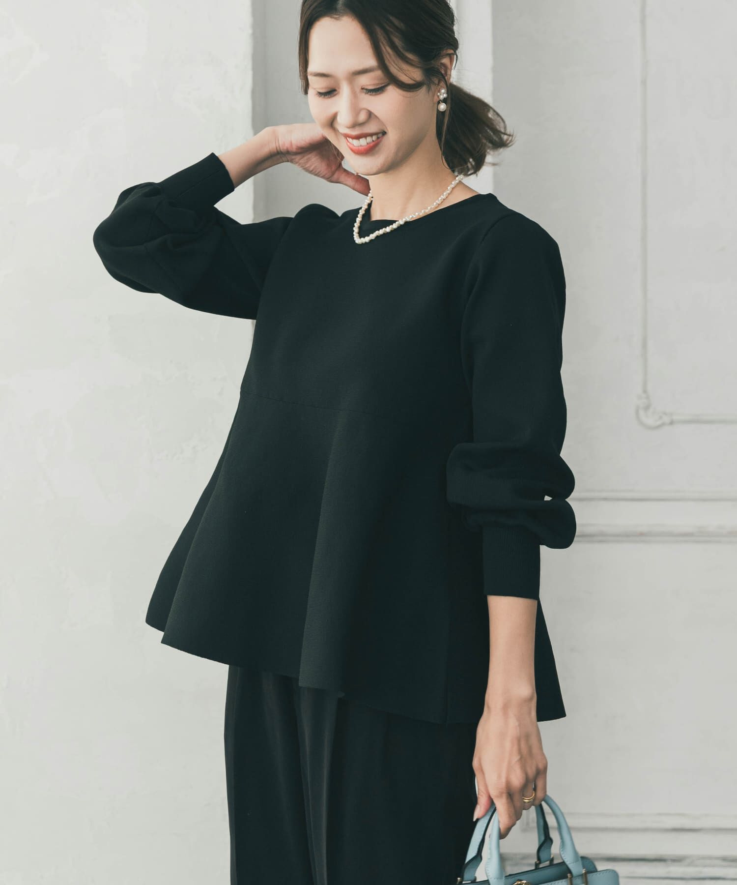 URBAN RESEARCH DOORS「ペプラムKNIT」|ニット・セーター|