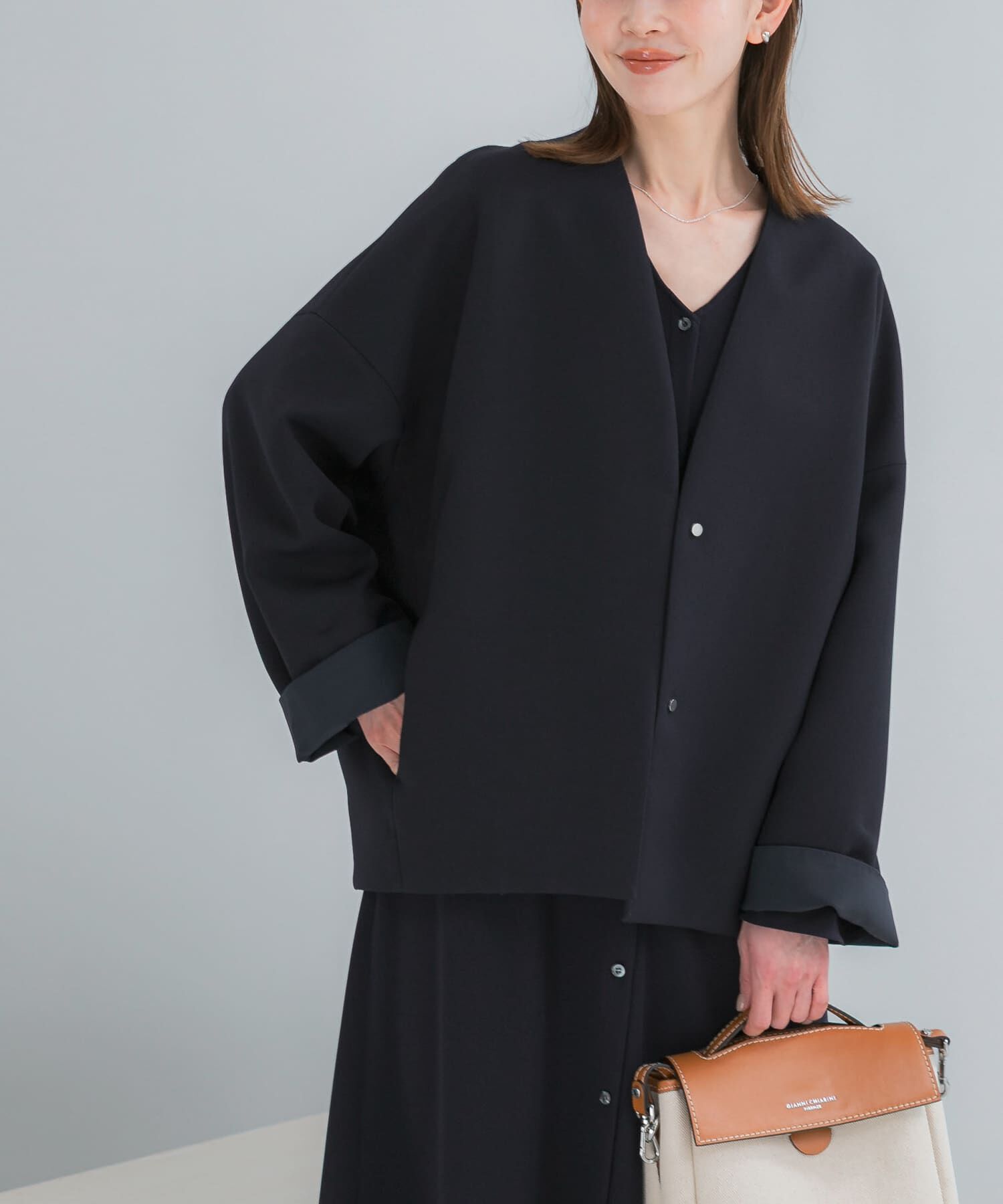 URBAN RESEARCH ROSSO「『一部別注カラー』ELENDEEK　FORM SHORT COAT」|ノーカラージャケット|