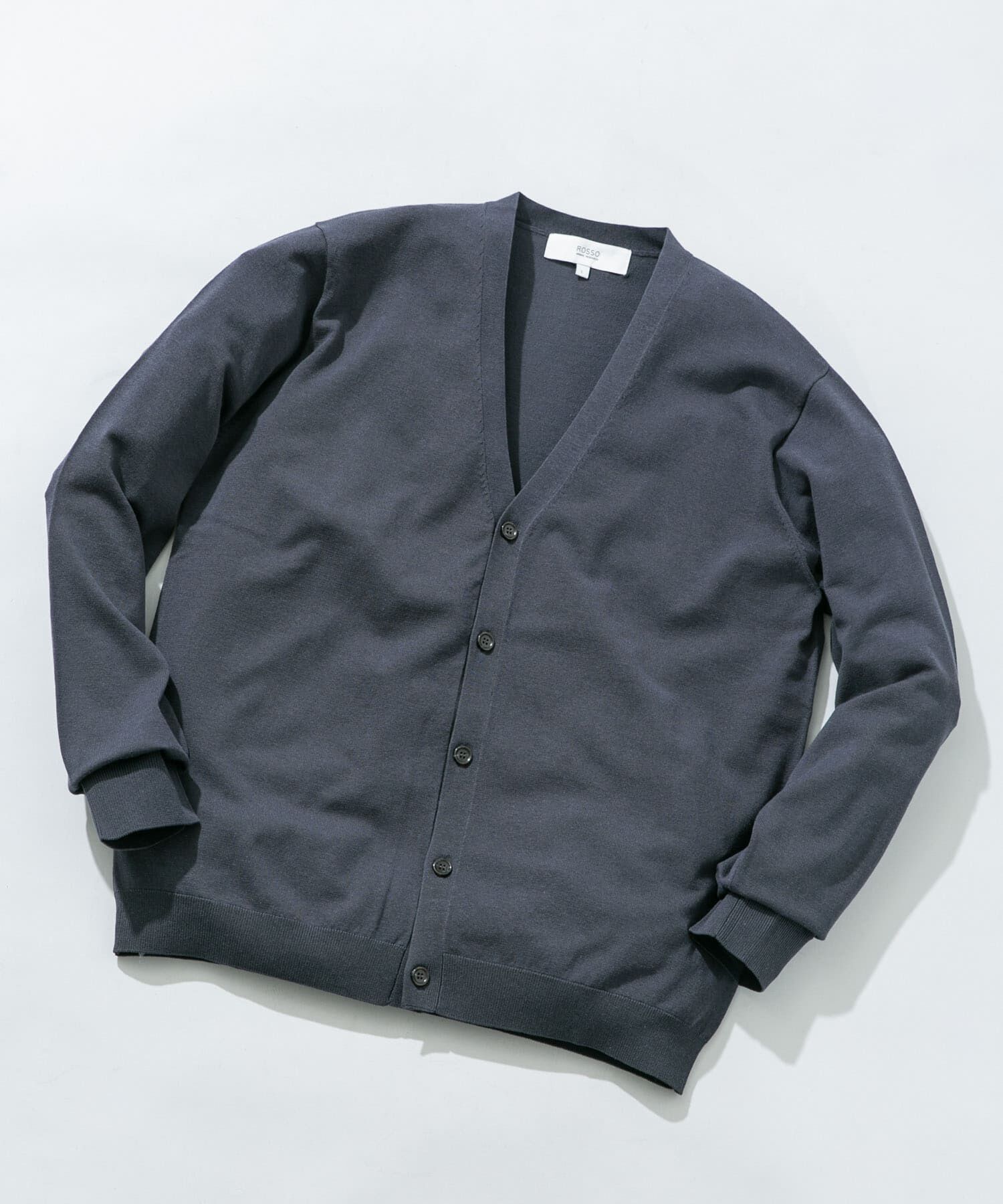 URBAN RESEARCH ROSSO「『WEB限定』シルク混ベーシックカーディガン」|カーディガン|