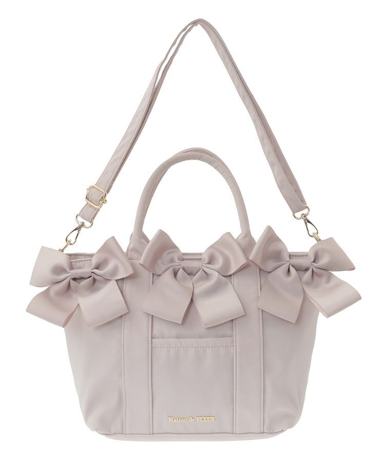 Maison de FLEUR「ボリュームリボン2Wayトートバッグ」|トートバッグ|